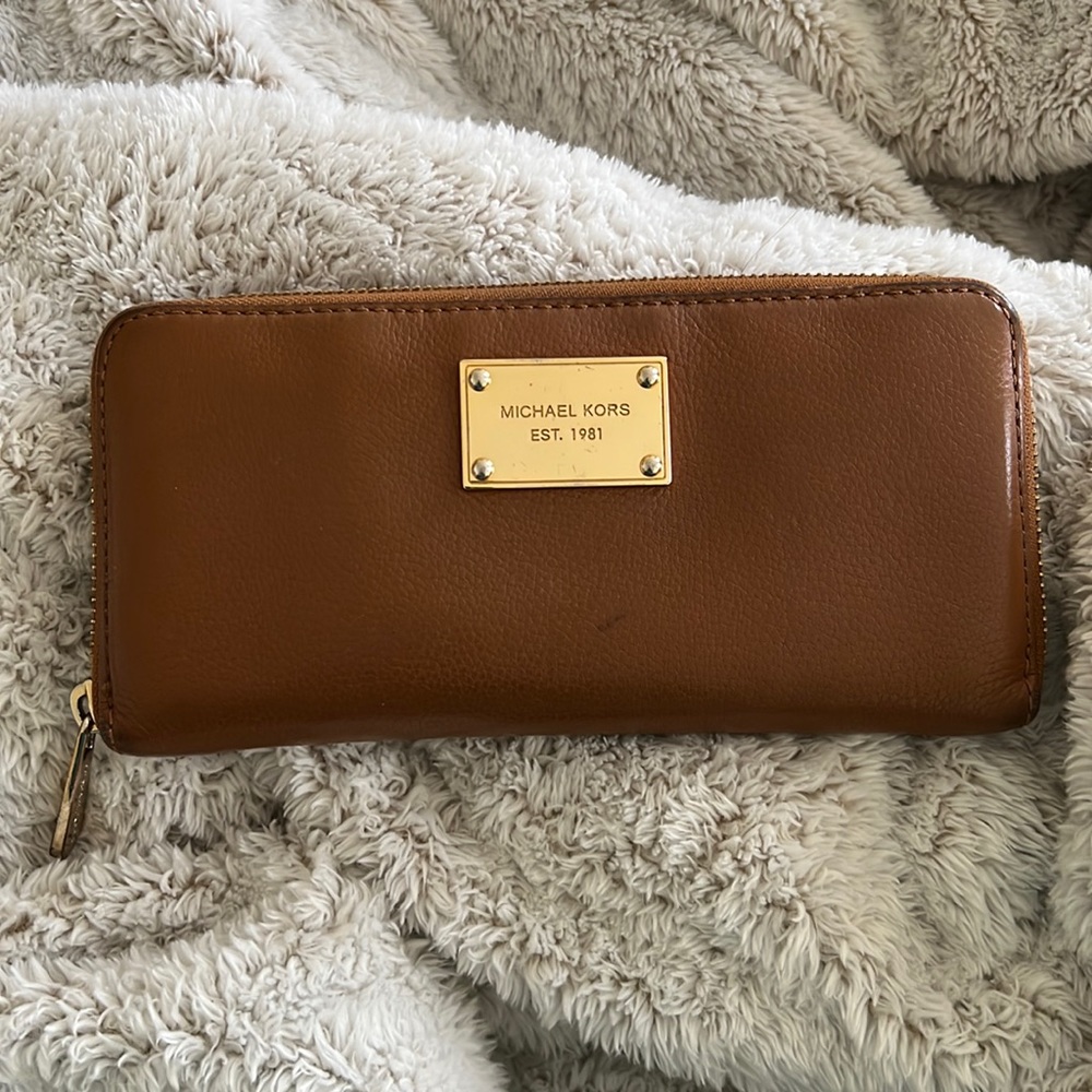 Michael Kors Tan Leather Wallet